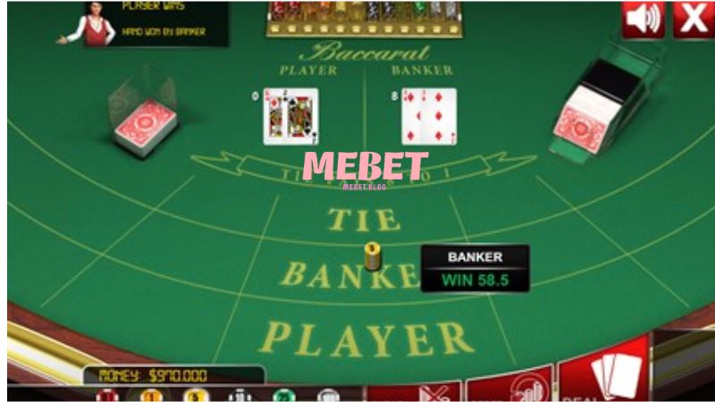 Những chiến lược để chơi Baccarat Mebet luôn thắng